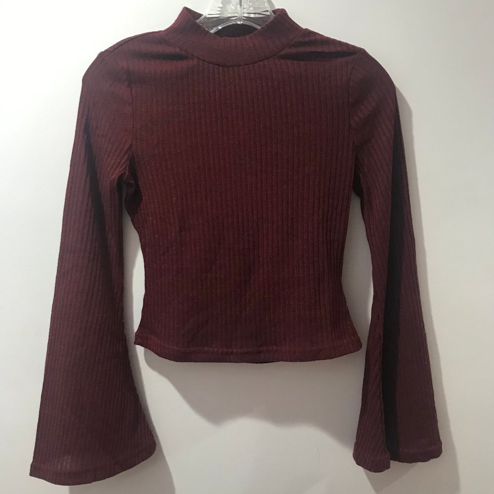 Maroon Long Sleeve w/ Bell Sleeves